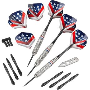 Fat Cat Support Our Troops Steel Tip Darts with Storage/Travel Case, 23 Grams