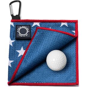 TAG Golf Co Small Magnetic Golf Towel – USA Series - Stick it to Your Club or Putter - Microfiber Golf Towel - Perfect Size for Pocket- 6 x 6 - Golf Ball Cleaner - Portable-Sidekick Series in Kuwait