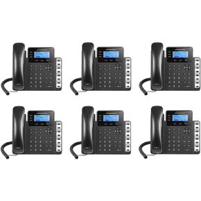 Grandstream GXP1630 حزمة من 6 جيجابت IP هاتف 3 خطوط 3 XML LCD HD صوت PoE