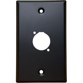 DIYTECH XLR Wall Plate Blank and XLR Panel Combo - Perfect for Professional Audio Setups in Studios, Theaters, and Conference Rooms - Easy to Install and Durable Design (4 Port Black) in Kuwait