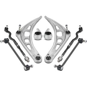 A-Premium 8Pcs Front Suspension Kit, Lower Control Arm, Inner Outer Tie Rod End, Sway Bar Link, Bushing, Compatible with BMW E46-1999-2008-318i 323Ci 323i 325Ci 325i 328Ci 328i 330Ci 330i Z4