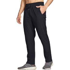 Tansozer Men's Sweatpants Zipper Pockets Hiking Pants Lightweight Quick Dry for Athletic Jogging Workout Running Gym Travel in Kuwait