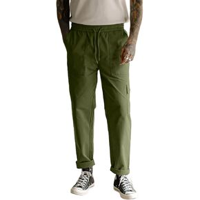 سراويل Lexiart الرجالية الخارجية للشحن أثناء السفر والمشي لمسافات طويلة، سراويل مريحة للعمل in Kuwait