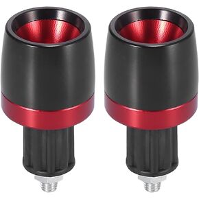 Motoforti 2pcs Universal 18mm Handlebar End Caps Plug Bar End CNC Aluminum Alloy for Motorcycle Black