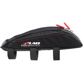 XLAB Stealth Pocket 400 XP - حقيبة أنبوبية هوائية علوية مثبتة على حزام مع جيوب شبكية خارجية لدراجات الترياتلون والحصى