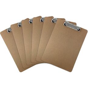 حافظة (عبوة من 6 قطع) لوح خشبي بمشبك منخفض الحجم بحجم الحروف in Kuwait