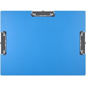 Acocony 11x17 Clipboard Three Clip Super Tough Extra Large Clipboard PP Plastic Not Fragile 11 x 17 Clipping Board Blue Pack of 1