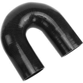 ID 3" (76mm), U Shape Hose, 180 Degree Elbow Coupler, Center to Center Distance 7.5" (190mm), Leg Length 5" (127mm), 3-Ply Reinforced, Automotive Pure Silicone Hose, Blue