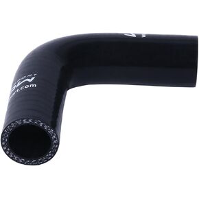 90Degree 4-Ply High Performance Elbow Coupler Silicone Hose for Auto (2.0"(51mm), Black)