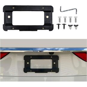 Car License Plate Frame, Rustproof Car License Plate Frame with Screws and Wrench, Front and Back License Plate Protector for Series 3, 5, 7 and X1, X3, X4, X5, X6