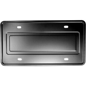 Stainless Steel License Plate Durable Car Tag Holder Backing Reinforce Bracket (Black)