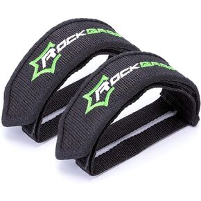 Rock BROS Bike Pedal Straps 1 Pair Pedal Straps Toe Clips Straps Tape for Fixed Gear Bike Adult BMX Mountain & Road Bicycle