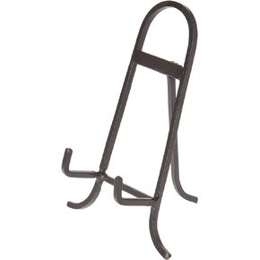 Bard's Black Wrought Iron Easel, 9.25" H x 6.25" W x 5" D