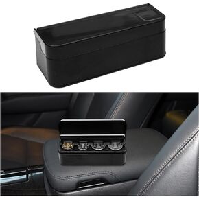 Coin Holder for Car, Portable Mini Change Storage Box, Universal Storage Coin Money Dispenser, Vehicle Interior Coin Organizer Accessories for Most Cars and Trucks