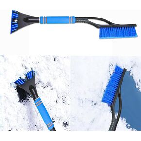 Snow Removal Tool Car Brush, Car Snow Scraper and Brush, Snow Brush and Detachable Ice Scraper, Portable Car Scraper Snow Brush Compatible with Cars Trucks SUVs