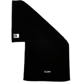 Glory Gym Towel - 100% Organic Cotton - Soft and Absorbent for Gym, Yoga, spa Dimensions (29.52 X 13.78 inch) 570 GSM (Black)