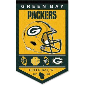 Green Bay Packers Heritage History Banner Pennant in Saudi Arabia