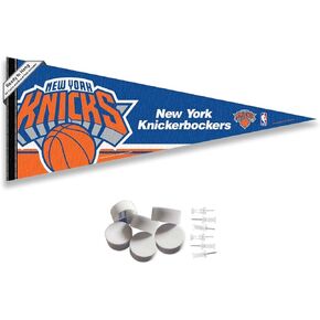 New York Knicks Pennant Flag and Wall Tack Pads Mounts