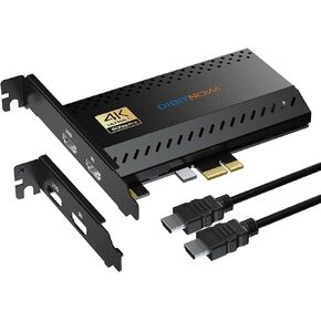 بطاقة التقاط داخلية، بطاقة التقاط PCIe، بث وتسجيل بدقة 4K60 مع زمن وصول منخفض للغاية، تعمل مع PS4، PS5، Xbox، في OBS، YouTube، لأجهزة الكمبيوتر التي تعمل بنظام Windows in Kuwait