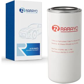 F1810PM0 Particulate Fuel Filter 18 GPM 10 Micron 50 PSI Spin On for Gasoline Diesel Kerosene