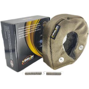 Xinhan T25 T3 T4 T6 Titanium Fiber Turbo Heat Shield Inner stainless steel knitted wire mesh inner liner with 2 springs fastener (T3)