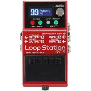 BOSS RC-5 Loop Station — modern, compact looper with first-class sound quality, 99 phrase memories, 57 rhythms and optional MIDI control. Perfect for guitar, bass, electroacoustic