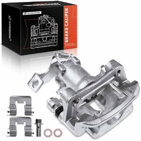 A-Premium Disc Brake Caliper Assembly with Bracket Compatible with Select Hyundai and Kia Models - Elantra GT, For Veloster, Forte, Forte, Forte Koup, Forte5 - Rear Left Driver Side