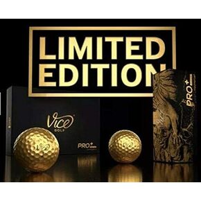 Vice Pro Plus Gold Limited Edition Golf Balls