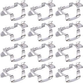 OIIKI 14PCS H7 Adapter Holders, H7 Retainers Socket Base, Stainless Steel Retainer Clips, LED Headlight Accessories for Cars, Automotive (7 Pairs)