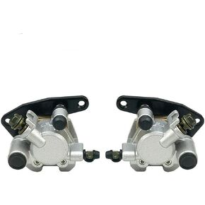 Front Brake Calipers Compatible For YAMAHA YFM250 YFM350 YFM400 YFM450 YFM660/Compatible For Honda TRX250EX TRX300EX TRX400EX/Compatible For Suzuki Vinson 500 Eiger 400/Compatible for Kawasaki KFX400