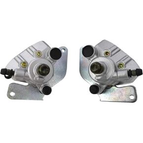 M MATI Front Left Right Brake Caliper Assembly for Honda TRX420 TRX500 Fourtrax Rancher Foreman Rubicon with Brake Pads 45150-HP5-601& 45250-HP5-601