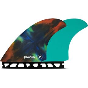 Future Fins Mayhem Evil Quad Honeycomb Fin Set Rainbow