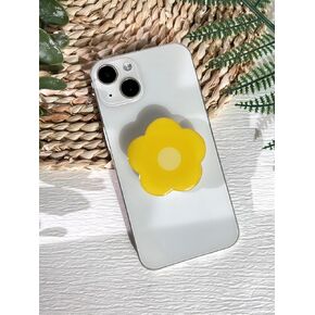 Cartoon Flowers Phone Grip Stand, Cute Clear Cell Phone Holder,Expandable Collapsible Cell Phone Accessory, Phone Charms Kindle Holder Support with Transparent Base