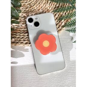 Cartoon Flowers Phone Grip Stand, Cute Clear Cell Phone Holder,Expandable Collapsible Cell Phone Accessory, Phone Charms Kindle Holder Support with Transparent Base in Kuwait