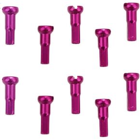 10Pcs Aluminum Alloy Bicycle Spoke Cap, 14mm Mountain Bike Cycling Spokes Nipples, Lightweight Mountain Bike Spokes Nipples Cycling Part, 14 x 6 mm