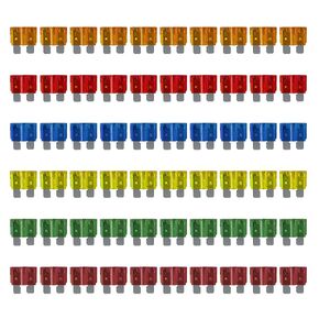 MGI SpeedWare 60pcs LED Blade Fuse Assortment, Smart Glow, 5A 10A 15A 20A 30A 40A, ATO/ATC 12vDC Automotive Protection (with LED Indicator)