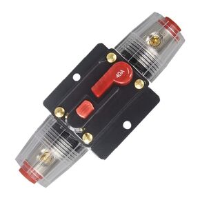 150A Fuse Holders Inline Circuit Breaker for Car Audio and Amps Overload Protection Reset Fuse Inverter 12V-42V DC Replace Fuses(150A)
