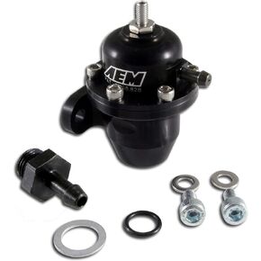 AEM 25-300BK Black High Volume Adjustable Fuel Pressure Regulator