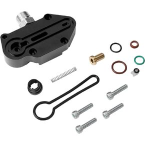 3C3Z-9T517-AG 6.0L Blue Spring Kit with Billet Spring Housing, Fuel Regulator Kit Compatible with 2003-2007 Ford F250 F350 F450 F550 Excursion, Blue Spring Kit 6.0 Powerstroke 3C3Z9T517AG