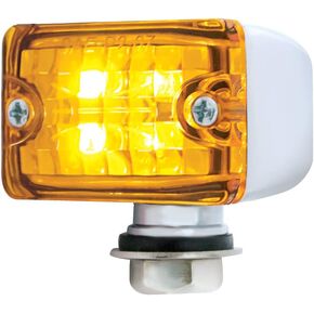 United Pacific 4 LED Small Rod Light - Amber LED/Amber Lens