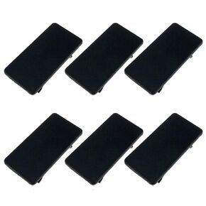 Rocker Switch Panel Cover Black ABS Rectangular Rocker Switch Blank Management Hole Plug Cover Bracket Car Toggle Switch Empty Slot cover-6PCS