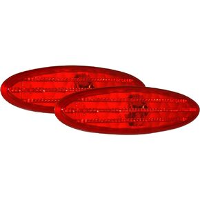 IPCW Adjure CV103SM-C Corvette C5 Clear Diamond Cut Rear Side Marker - Pair