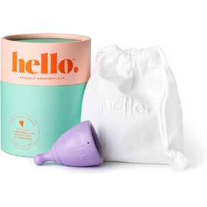 Extra Small Menstrual Cup, BPA Free, Reusable, Hypoallergenic, Recyclable, Medical Grade TPE, No Silicone, No Rubber, No Latex, Long Lasting, Smooth & Comfortable, XS 1 ct. Lilac