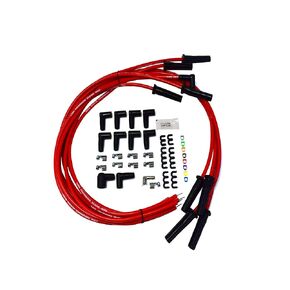 A-Team Performance - Silicone High Performance Spark Plug Wire Set Universal Fit V8 V6 Plus Coil Wire - Compatible with Buick Cadillac Chevy GMC Ford Mopar Oldsmobile Pontiac 9.5mm (Red)
