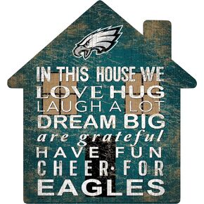 Fan Creations NFL Philadelphia Eagles Unisex Philadelphia Eagles House Sign, Team Color, 12 inch