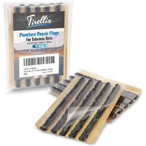 Tire Plugs Heavy Duty (4", 30 Pack) - ⌀1/4" (6mm) Tubeless Tire Plugs for Car, ATV/UTV, Professional Tire Repair Plugs for Tire Flats, Essential for Tire Plug Kit or Tubeless Tire Repair Kit