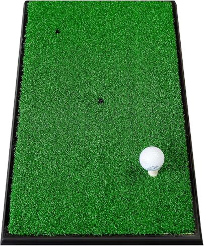 حصيرة ضرب الجولف من FENEFIT، مقاس 13 × 25 بوصة، حصيرة جولف للداخلية/الخارجية، سجادات ممارسة الجولف من العشب الصناعي الفاخر، قاعدة مطاطية شديدة التحمل، بساط تدريب الجولف مضاد للانزلاق من الأسفل in Kuwait