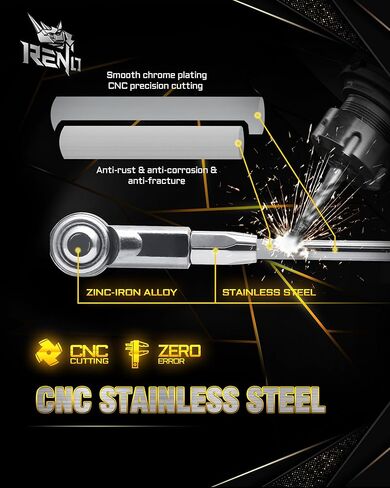 وصلة RENO 9675 Chrome Shift، متوافقة مع الرحلات FLH C X S XS SXT XXX TC | FLHT I CU CUL K KL CUTGSE CUTG | FLRT | FLTR T3 X XS XST XSE I U | FLHR C S I XS | FXS B TSB | اف اكس بي ار اس 114 117 | FLTC CU in Kuwait