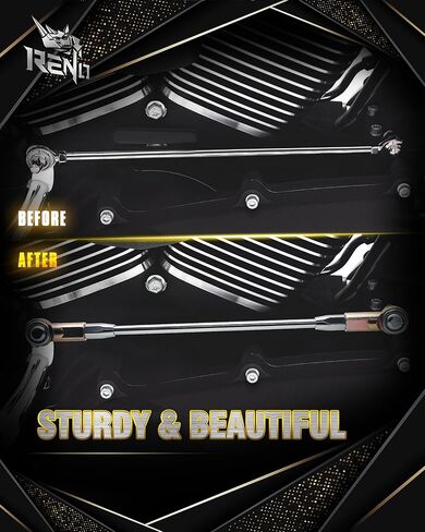 وصلة RENO 9675 Chrome Shift، متوافقة مع الرحلات FLH C X S XS SXT XXX TC | FLHT I CU CUL K KL CUTGSE CUTG | FLRT | FLTR T3 X XS XST XSE I U | FLHR C S I XS | FXS B TSB | اف اكس بي ار اس 114 117 | FLTC CU in Kuwait