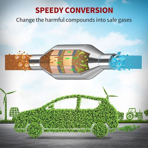 محول حفاز YITAMOTOR متوافق مع 2006 2007 2008 2009 2010 سوبارو فورستر | سوبارو امبريزا 2006-2011 | 06-12 سوبارو أوت باك آند ليجاسي | 2006 ساب 9-2X 2.5L (متوافق مع وكالة حماية البيئة) in Kuwait